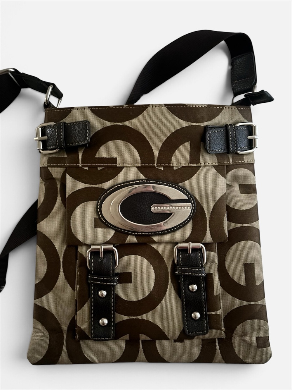 Off-Brand Brown Monogram G Crossbody Bag